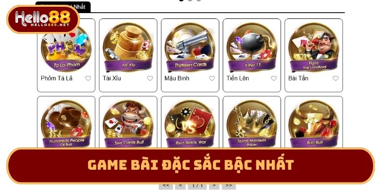 Game bài đặc sắc bậc nhất